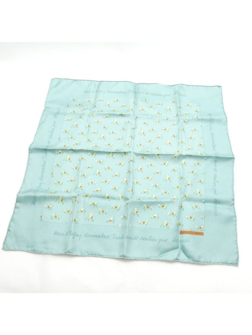 Hermes Scarf Silk Horse All Over Print